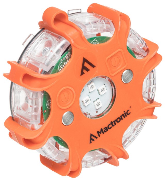 Комплект профессиональных фонарей Mactronic X-Flare (30 Lm) Red/Blue/Amber Recharg 12/220V (PSD0112)