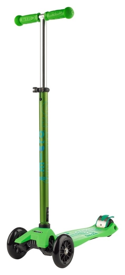 Самокат MICRO серии &amp;quot;Maxi Deluxe&amp;quot; - ЗЕЛЕНЫЙ (до 50 кг, 3-х колесный ...