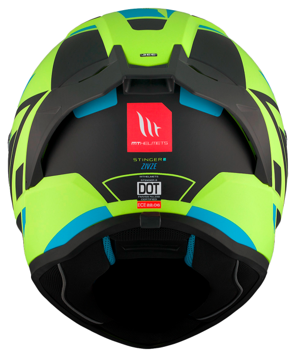 Мотошолом MT STINGER 2 Zivze C3 Matt Yellow
