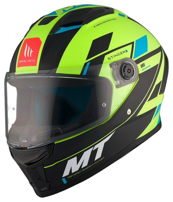 Мотошолом MT STINGER 2 Zivze C3 Matt Yellow