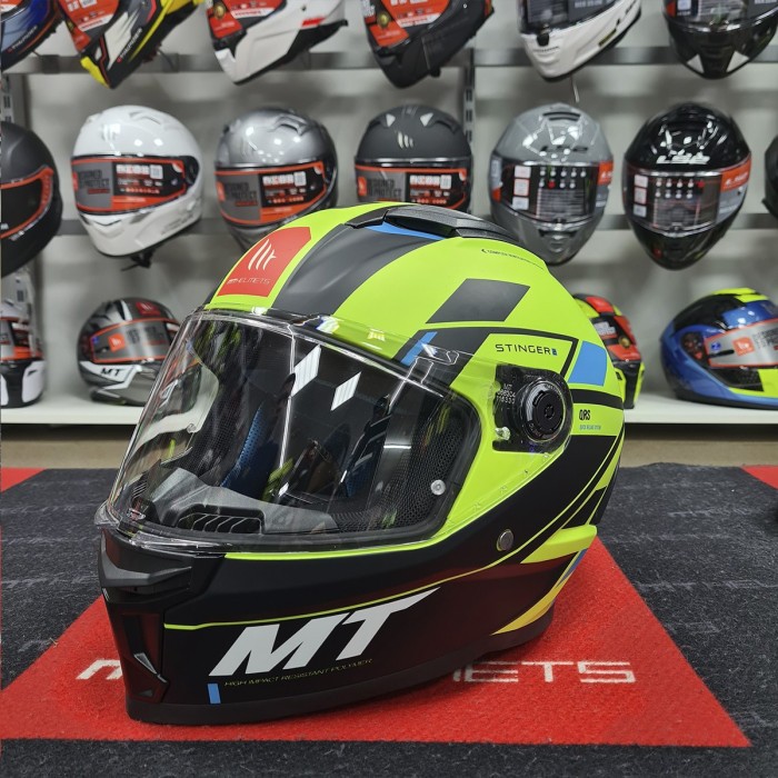 Мотошолом MT STINGER 2 Zivze C3 Matt Yellow