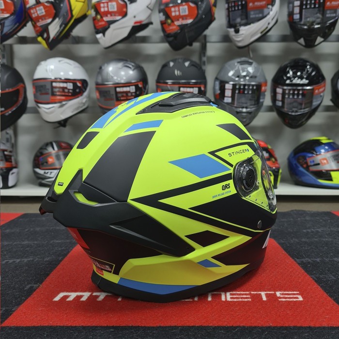 Мотошолом MT STINGER 2 Zivze C3 Matt Yellow