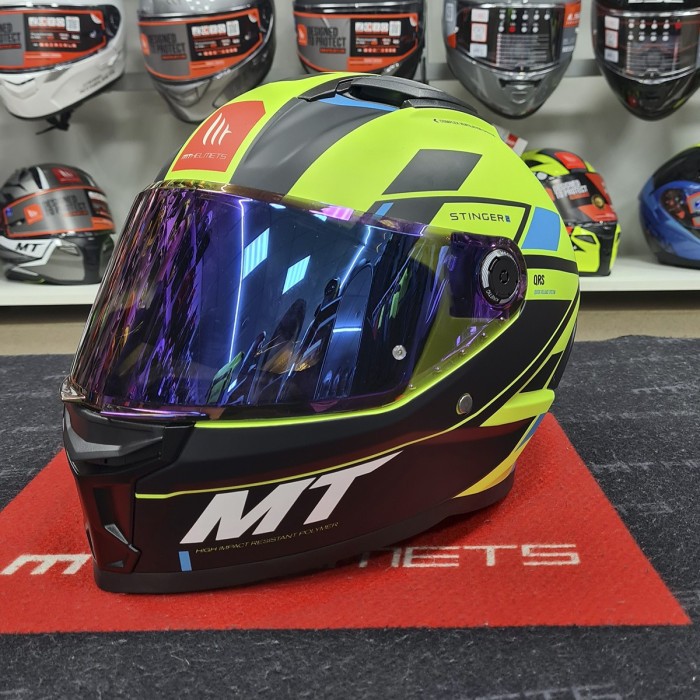 Мотошолом MT STINGER 2 Zivze C3 Matt Yellow
