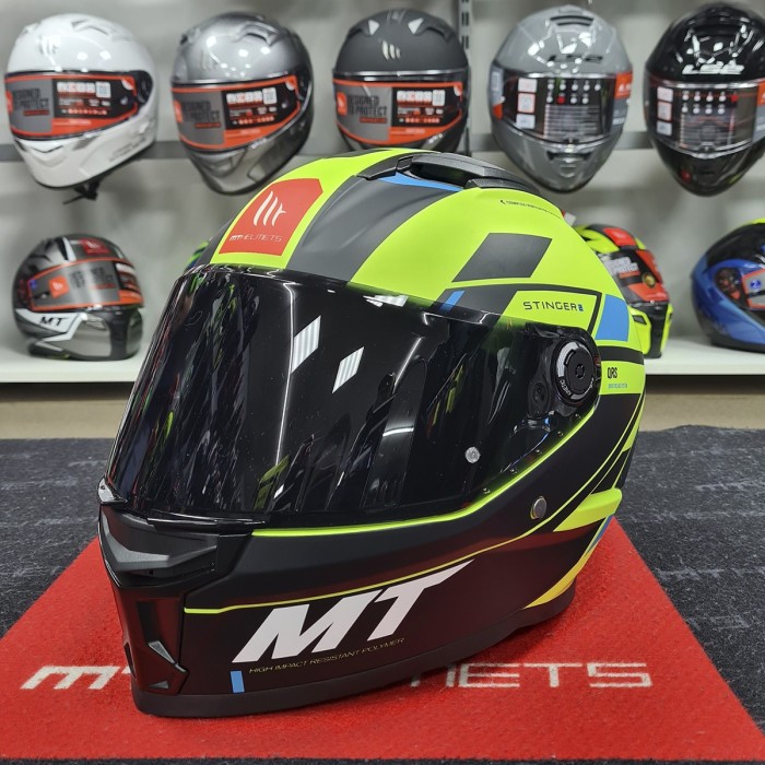 Мотошолом MT STINGER 2 Zivze C3 Matt Yellow
