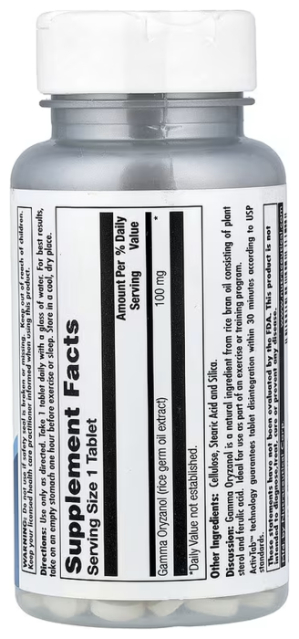 Gamma Oryzanol 100mg - 100 tabs
