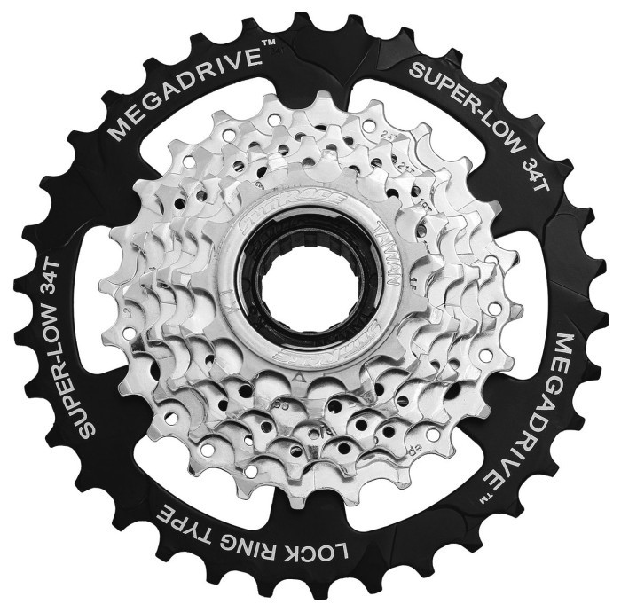 Трещотка инд. SUN RACE M4S 7S, 13-34T, Zinc+Black