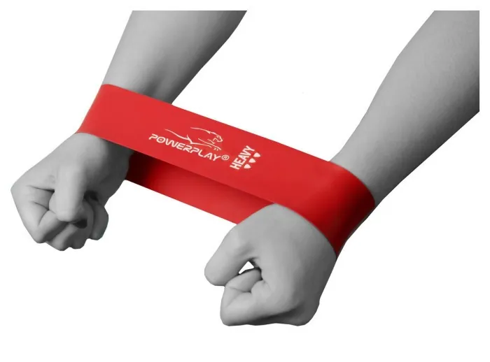 Резинка для фітнесу PowerPlay 4114 Mini Power Band 1.2мм. Heavy Червона (11 кг)