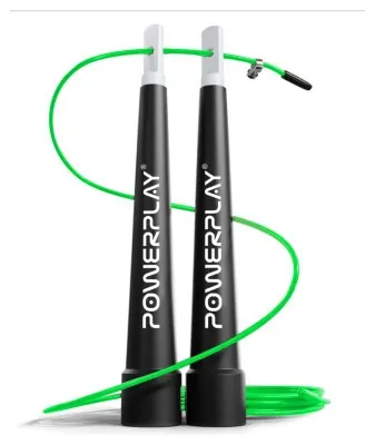 Скакалка швидкісна PowerPlay 4202 Ultra Speed Rope Зелена (2,9m.)