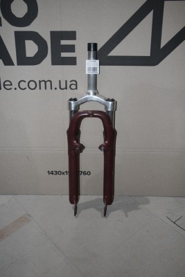 Вилка 26" ST + AL 1-1/8" резьба. AM шток-156мм темно-красный (повреждение ЛКП)