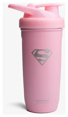 Шейкер спортивний SmartShake Reforce 900ml Supergirl Pink