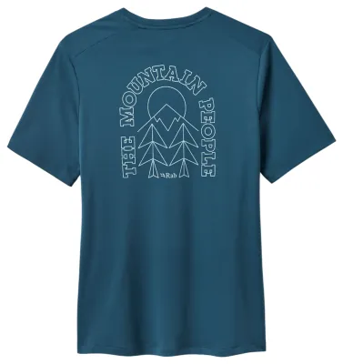 Футболка жіноча Rab Force Cirque Tee Wmns, Tempest Blue