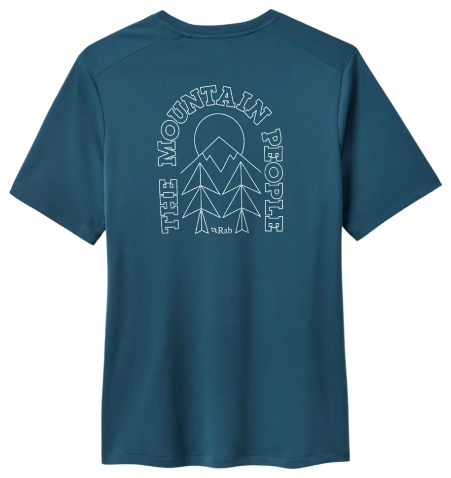 Футболка жіноча Rab Force Cirque Tee Wmns, Tempest Blue (M)