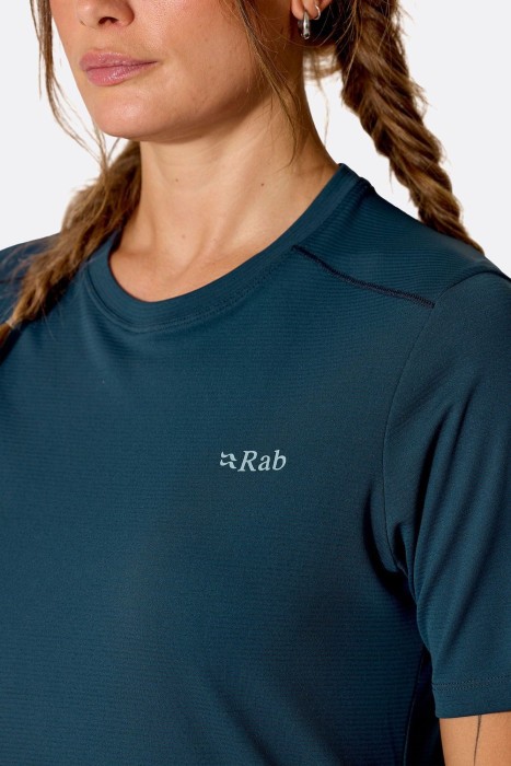 Футболка жіноча Rab Force Cirque Tee Wmns, Tempest Blue