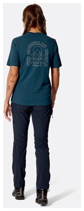 Футболка жіноча Rab Force Cirque Tee Wmns, Tempest Blue