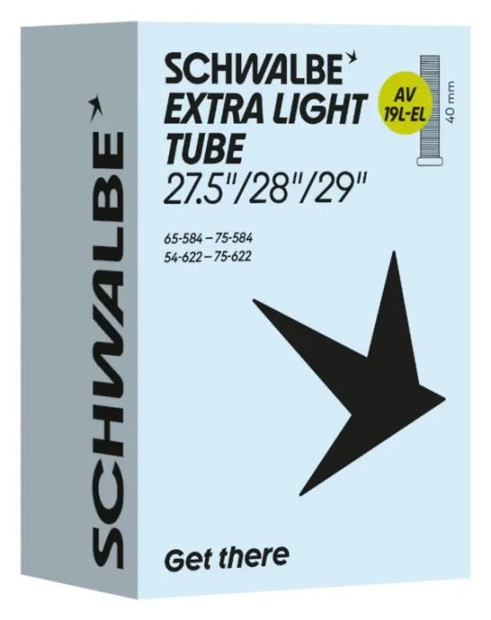 Камера 29"+/27,5"+ (54/75-584/622) Schwalbe AV19L-EL EXTRA LIGHT 40mm
