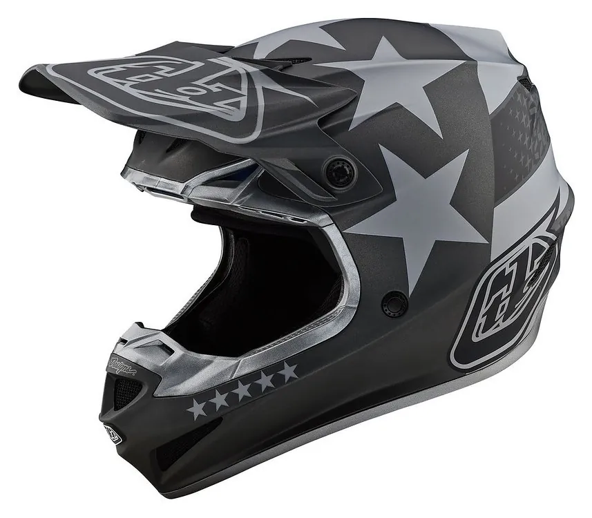 Шолом Troy Lee Designs SE4 Polyacrylite Freedom Black/Gray M (OBOD_109142013)
