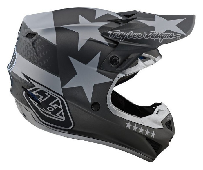 Шолом Troy Lee Designs SE4 Polyacrylite Freedom Black/Gray M