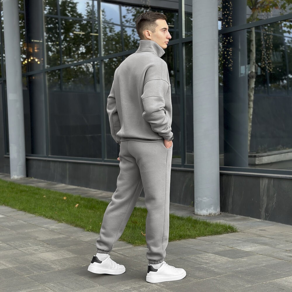 Стильный спортивный костюм для мужчин. Комплект осень зима Pobedov Grand ЗИМА