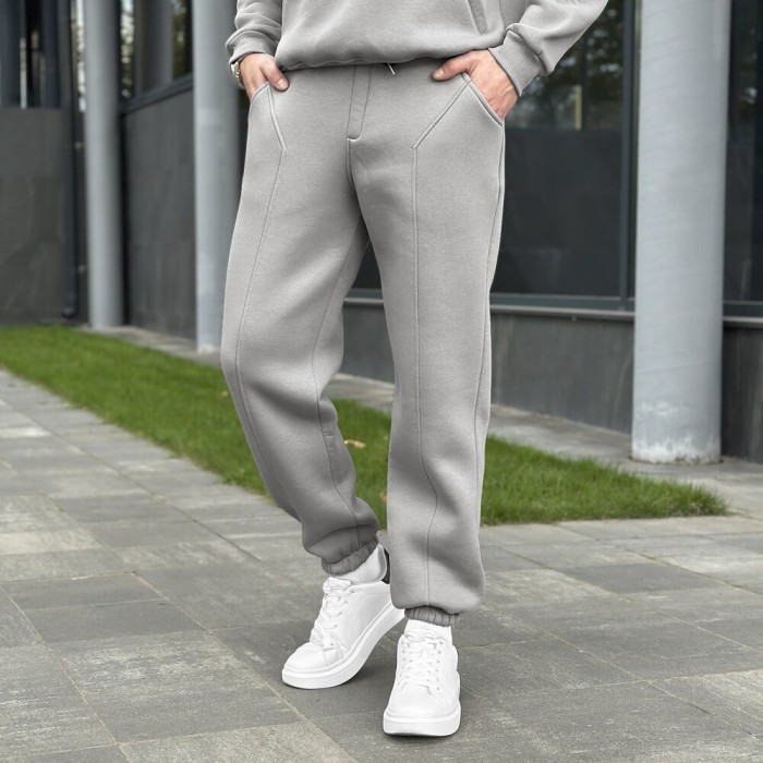 Сталевий спортивний костюм для чоловіків. Комплект осінь зима Pobedov Grand ЗИМА, укр, укр