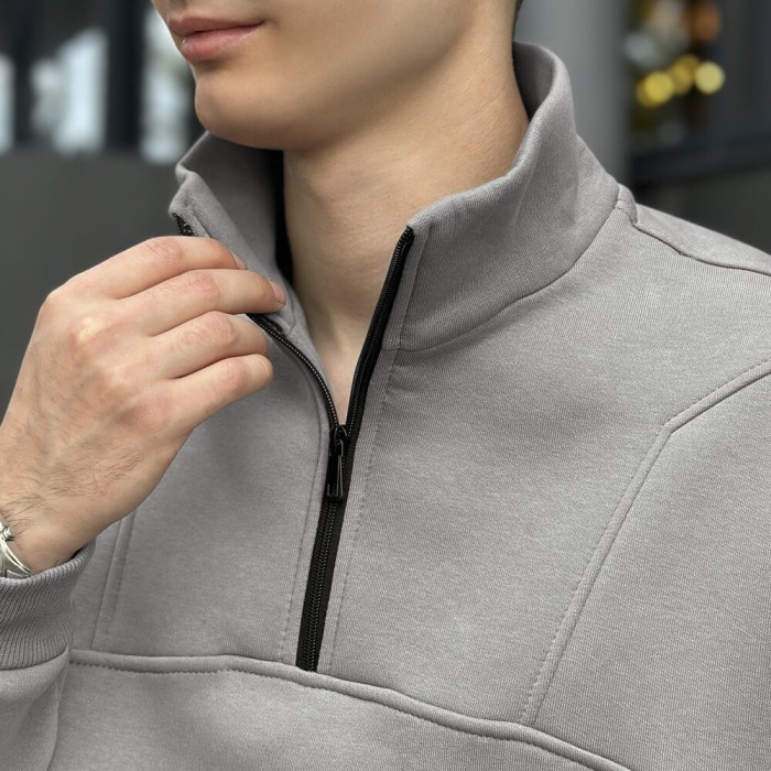 Сталевий спортивний костюм для чоловіків. Комплект осінь зима Pobedov Grand ЗИМА, укр, укр