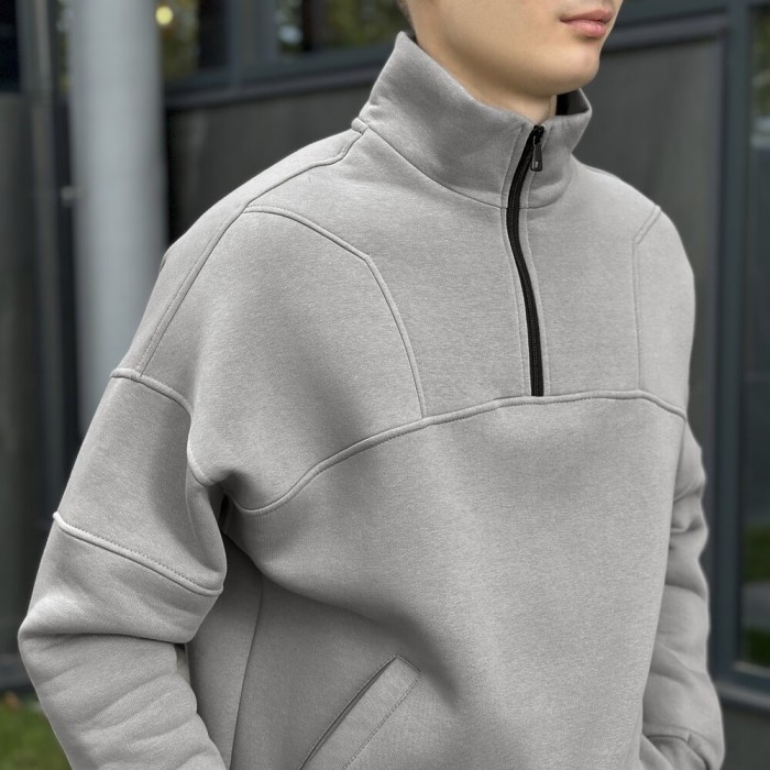 Сталевий спортивний костюм для чоловіків. Комплект осінь зима Pobedov Grand ЗИМА, укр, укр