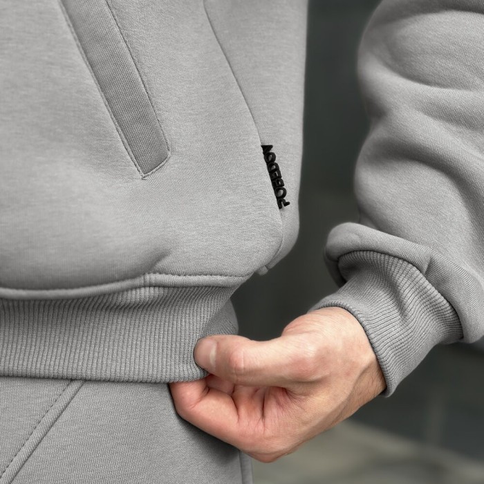 Сталевий спортивний костюм для чоловіків. Комплект осінь зима Pobedov Grand ЗИМА, укр, укр