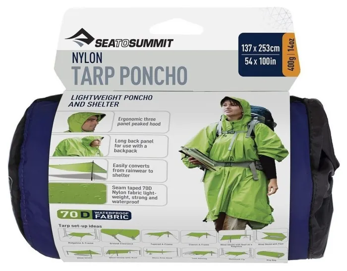 Дождевик-тент Tarp Poncho Blue, 265 х 145 см от Sea to Summit