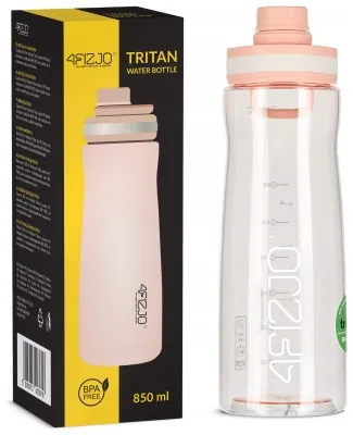 Бутылка для воды спортивная 4FIZJO 850 мл Pink (P-5905973403818)