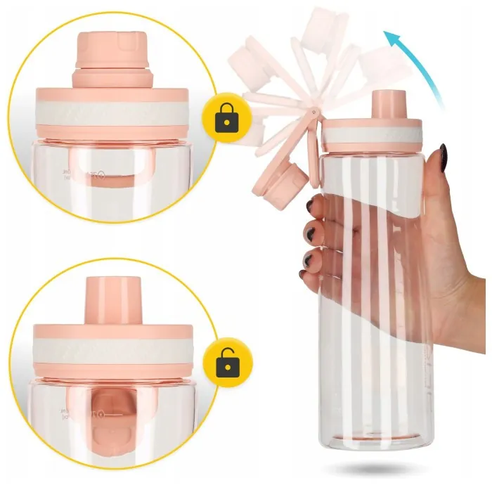 Бутылка для воды спортивная 4FIZJO 850 мл Pink (P-5905973403818)