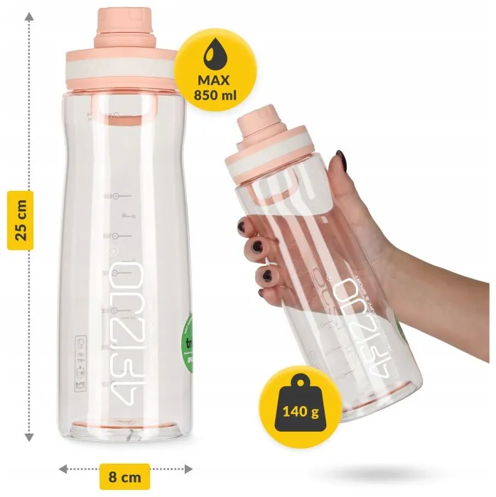 Бутылка для воды спортивная 4FIZJO 850 мл Pink (P-5905973403818)