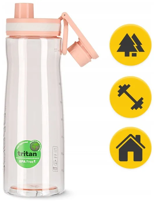 Бутылка для воды спортивная 4FIZJO 850 мл Pink (P-5905973403818)
