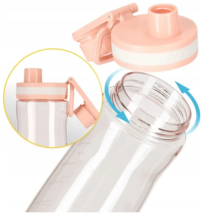 Бутылка для воды спортивная 4FIZJO 850 мл Pink (P-5905973403818)