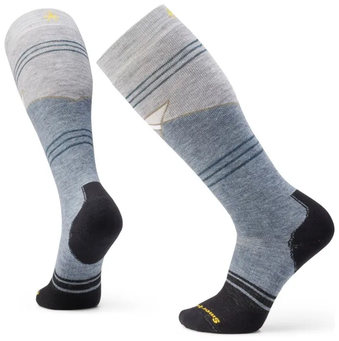 Мужские носки Smartwool Snowboard Full Cushion Mountain Geo Pattern OTC, Pewter Blue, XL
