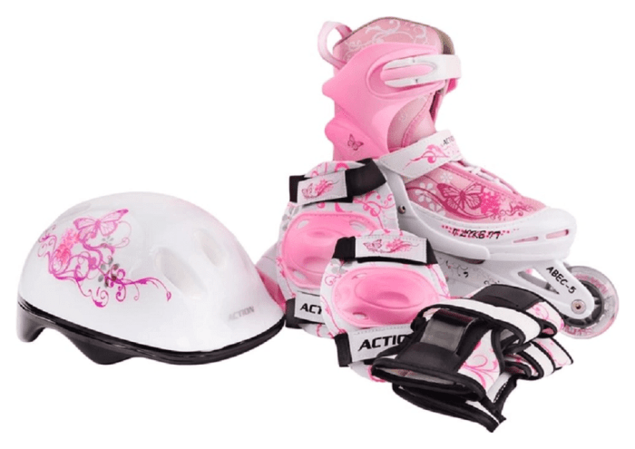 Роликові ковзани Action  Pinky (компл)/Pink, укр, укр