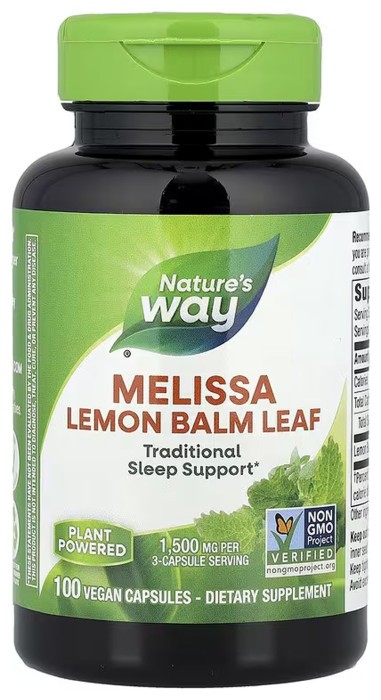 Melissa Lemon Balm Leaf - 100 vcaps