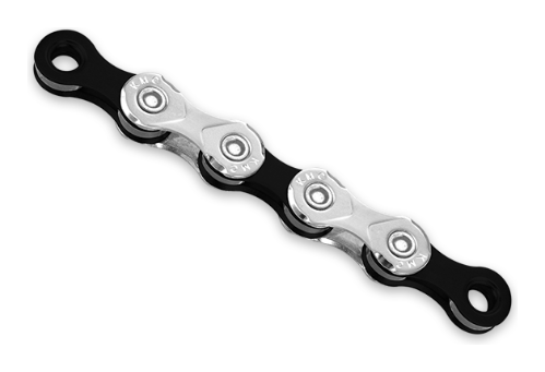 Цепь 10 ск. 116зв. silver/black KMC X10 с замком NEW BOX