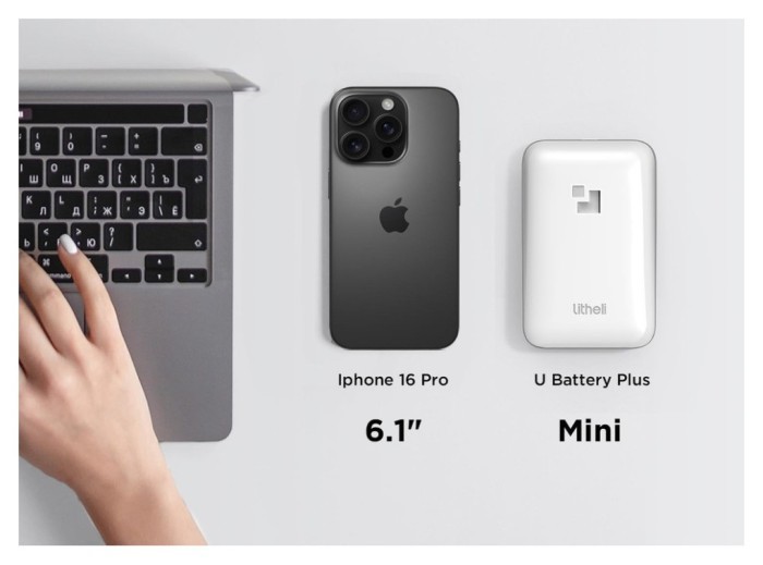 УМБ Litheli Power Bank SE 10000 mAh, 45 W, 2А, Fast Charge (U20BY10-0U000)