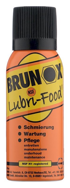 Універсальне мастило для харчового обладнання, спрей Brunox Lubri Food 120ml, укр, укр