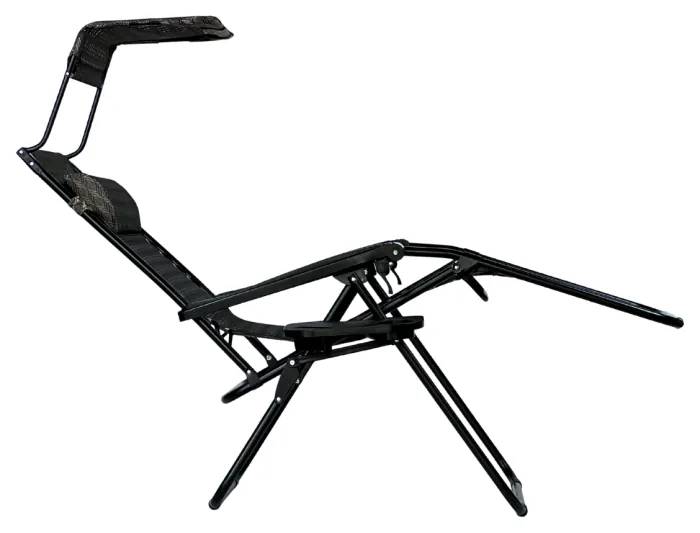 Розкладне крісло шезлонг з козирком LEOBRO Zero Gravity Plaid (LB-ZGC-H1-PLD