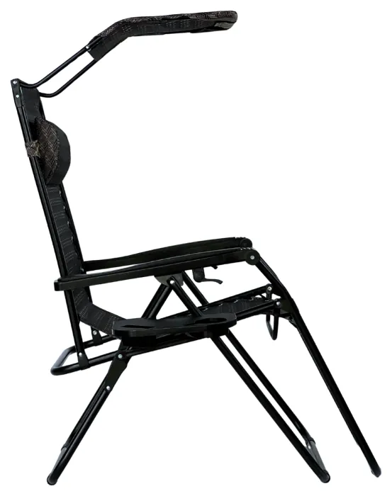 Розкладне крісло шезлонг з козирком LEOBRO Zero Gravity Plaid (LB-ZGC-H1-PLD