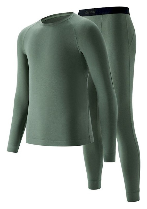 Комплект термобелья мужского Naturehike NH22NY001, демисезон, размер XXL, зеленый