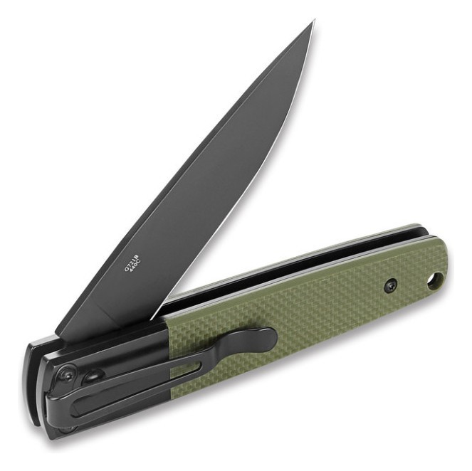Ніж складаний Ganzo G721B-GR зелений, чорний клинок