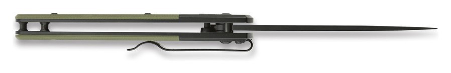 Ніж складаний Ganzo G721B-GR зелений, чорний клинок, укр, укр