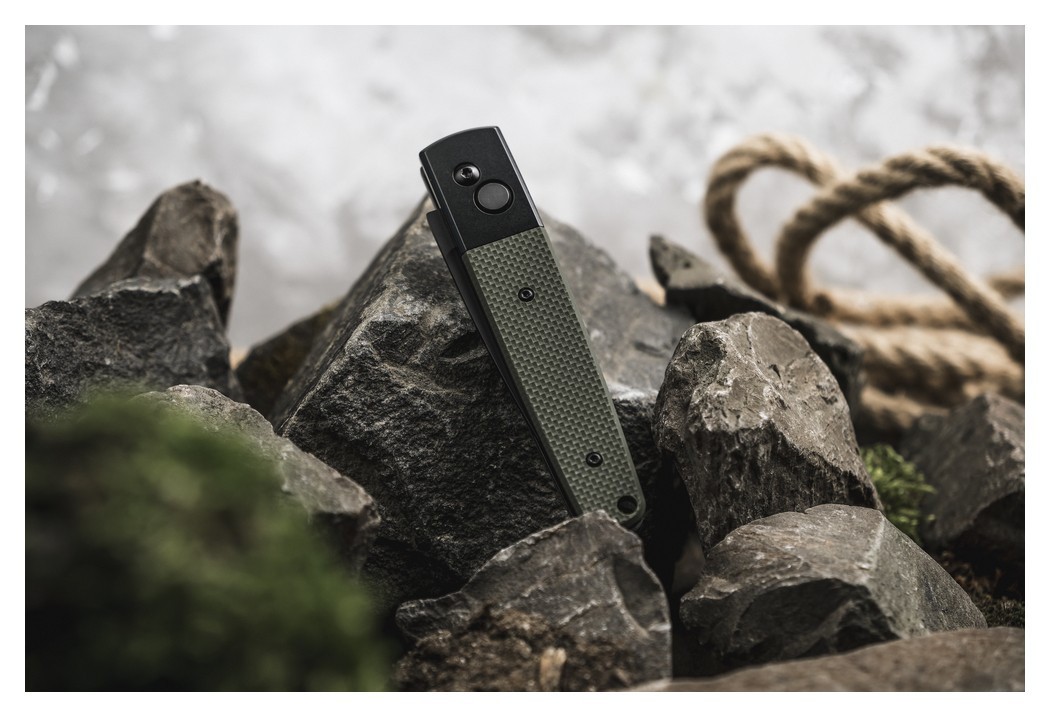 Ніж складаний Ganzo G721B-GR зелений, чорний клинок, укр, укр