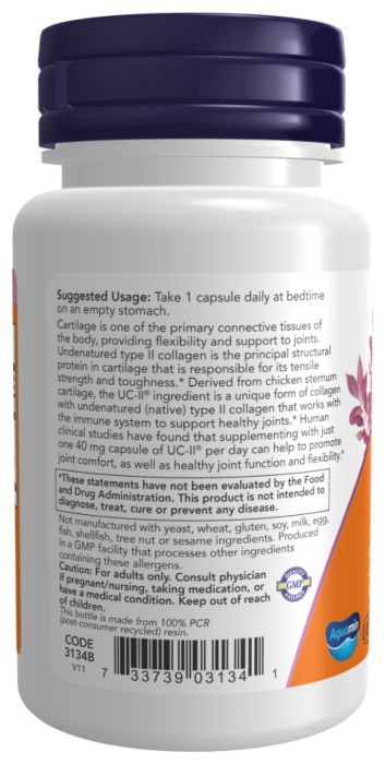UC-II® Type II Collagen 40mg - 60 vcaps