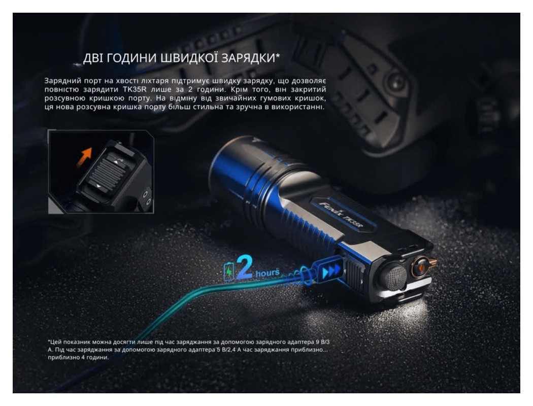 Ліхтар тактичний з червоним світлом Fenix TK35R 5800 лм | Лімітована серія, укр, укр