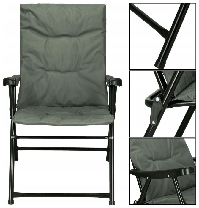 Крісло садове Springos складне GC0064 Grey/Black