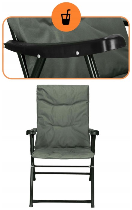 Крісло садове Springos складне GC0064 Grey/Black