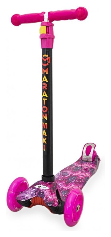 Самокат Maraton Maxi / Рожевий космос