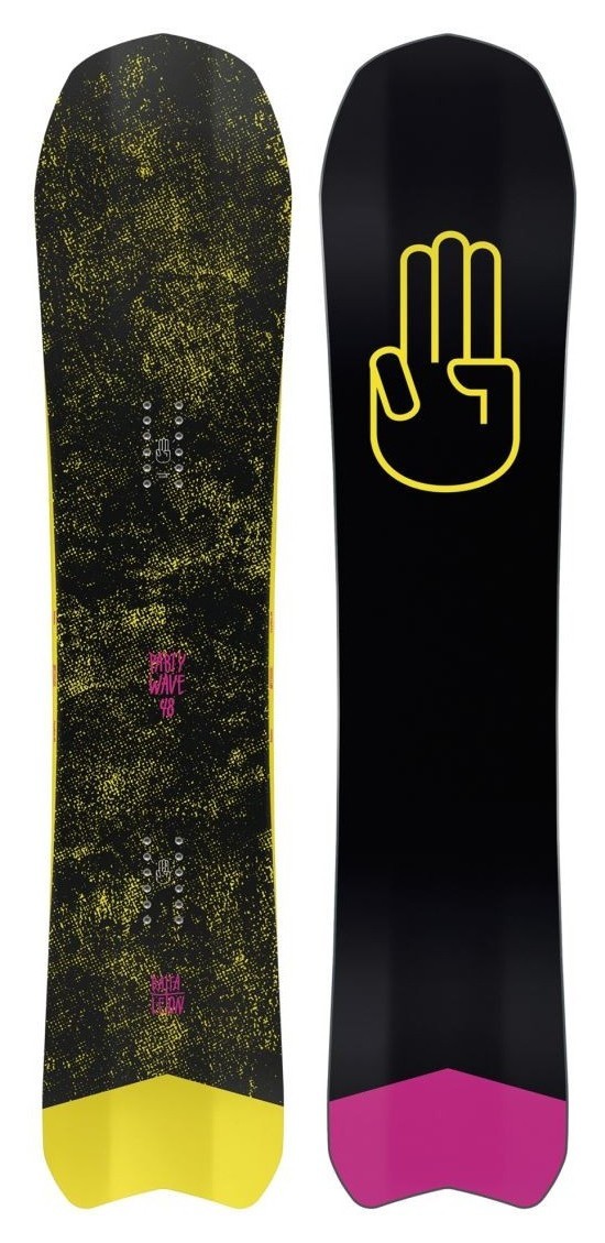 Сноуборд Bataleon PARTY WAVE 151 Black/Yellow/Violet (BA.21.10.PW) O